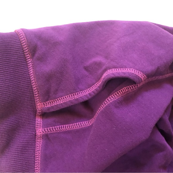 Seed to Style Organic Cotton French Terry Jogger Dark Purple XXS - Picture 6 of 7